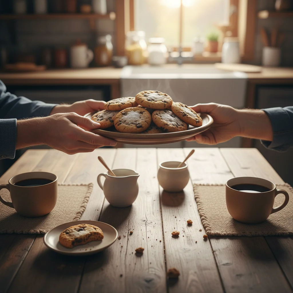 Sharing homemade treats