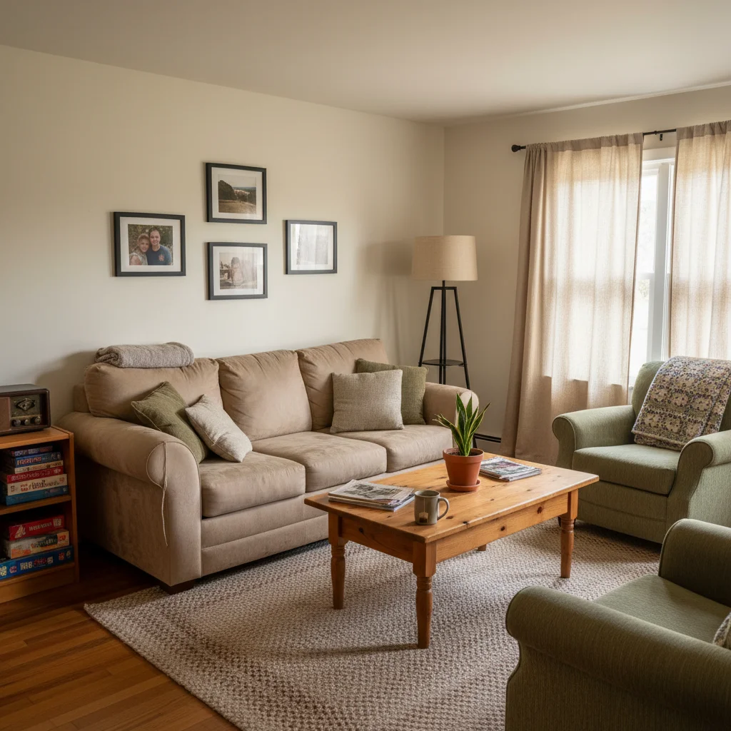 The Golden Parlor - comfortable living room style seating
