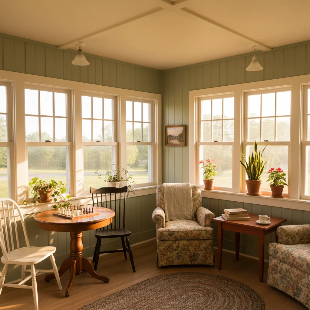 The Sunroom - bright gathering space with natural light