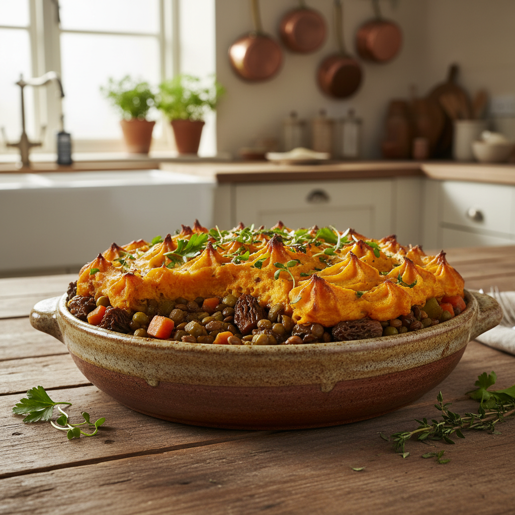 Wild Mushroom and Lentil Shepherds Pie