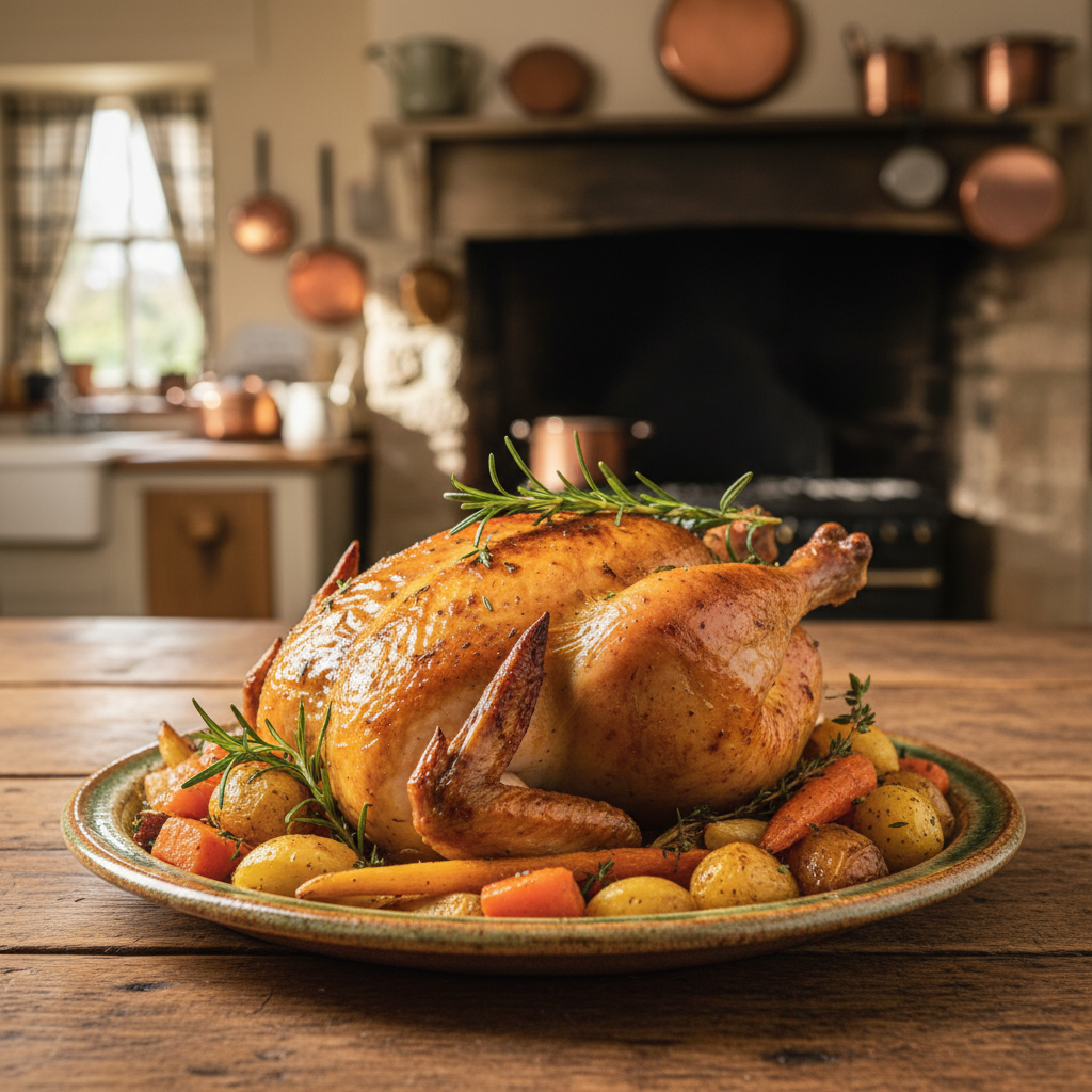 Slow-Roasted Chicken with Herbs