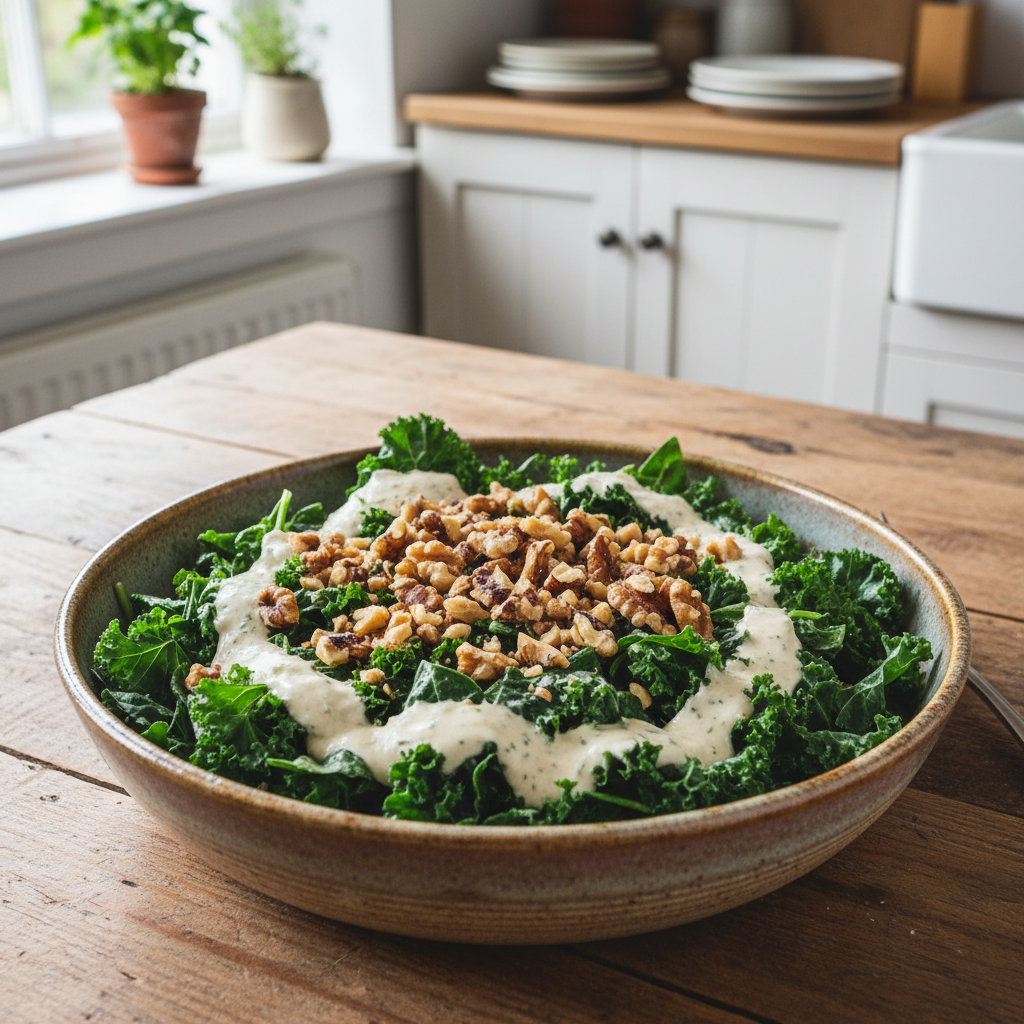 Kale Caesar with Black Walnut