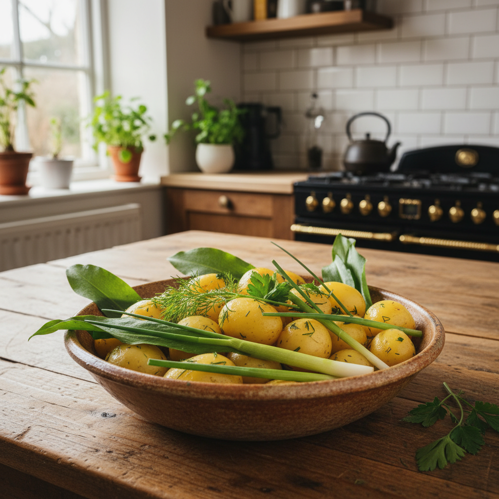 Spring Ramp and Potato Salad