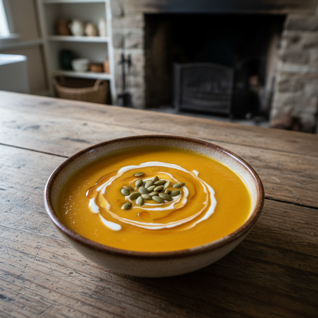 Roasted Butternut and Apple Bisque