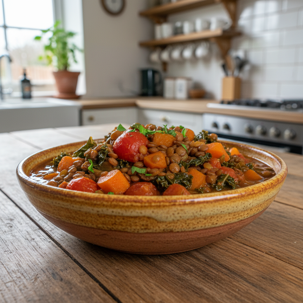 Garden Vegetable and Lentil Stew